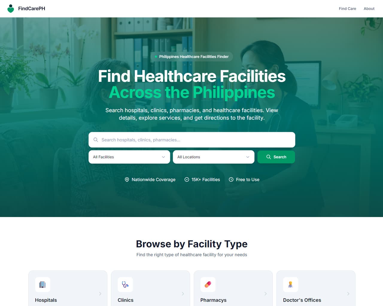 findcareph Screen 1