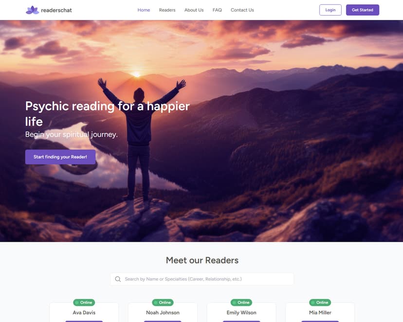 Readerschat Screen 1