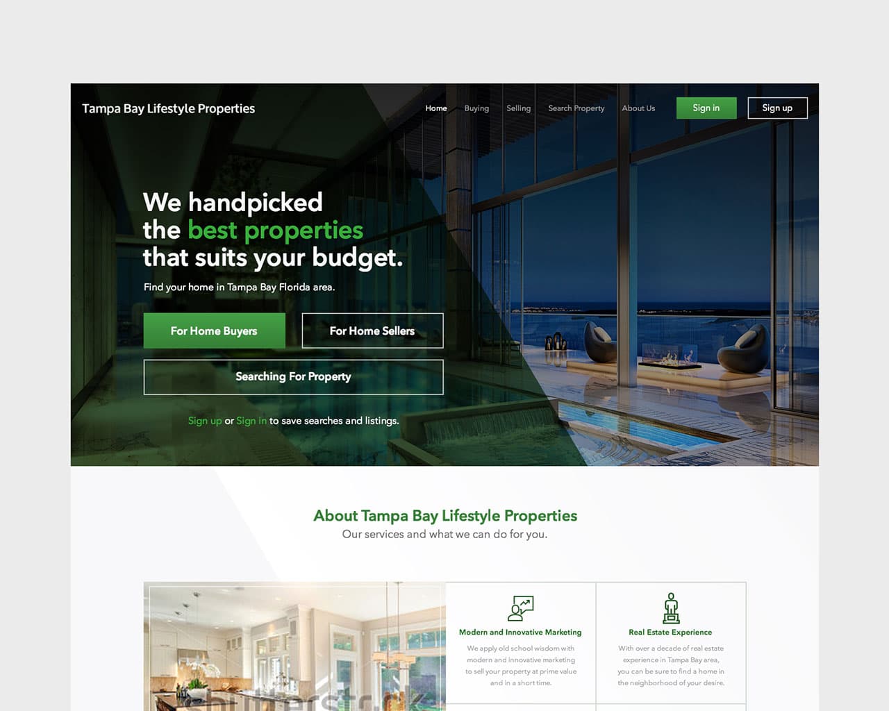 Tampa Bay Properties Screen 1